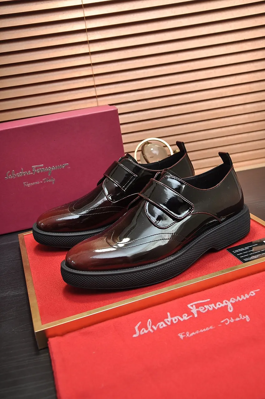 Men's shoes 💰720💶 [Ferragamo/Ferragamo] The latest model in the counter. Original imported open-sided high-quality cowhide hand-woven + imported 🐂 cowhide + original luxury metal buckle + original combination outsole. Comparison without pressure 38--45 (45 custom-made)